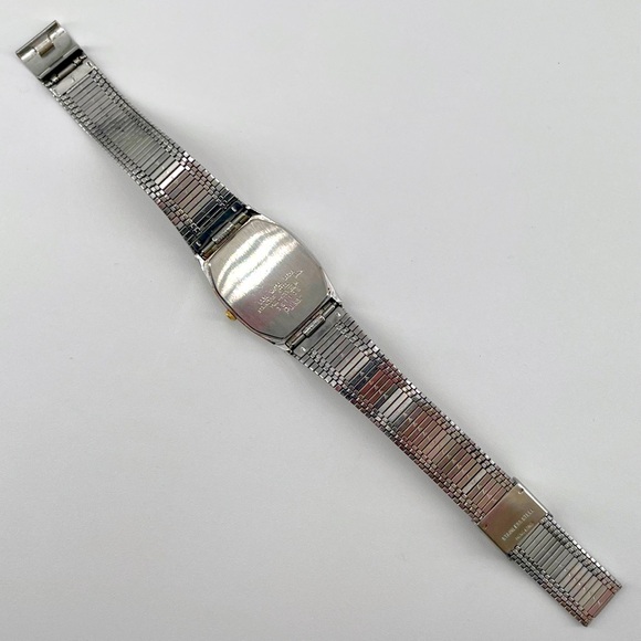 Pulsar 361106 Gold Silver Tone Adjustable Stainless Steel Dress Watch 80’s 80s - Picture 5 of 6